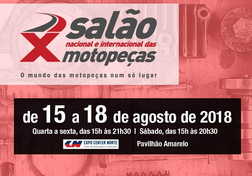 Está aberto o credenciamento do X Salão Nacional e Internacional das Motopeças.