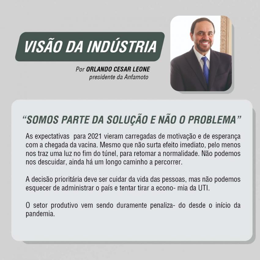 SOMOS PARTE DA SOLUÇÃO E NÃO O PROBLEMA