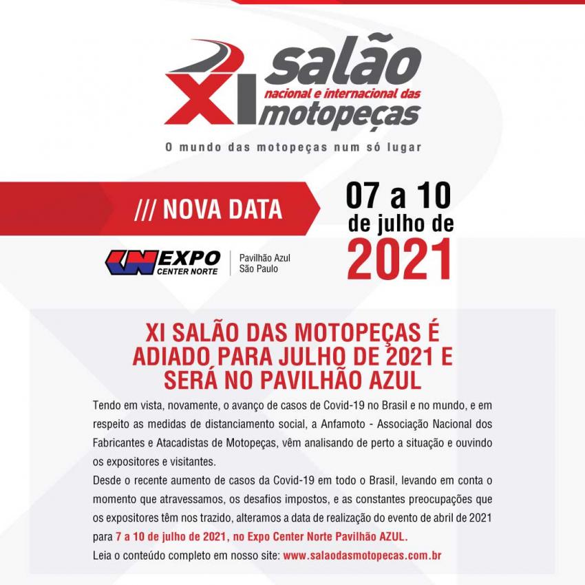 Nova Data: XI Salão Internacional das Motopeças